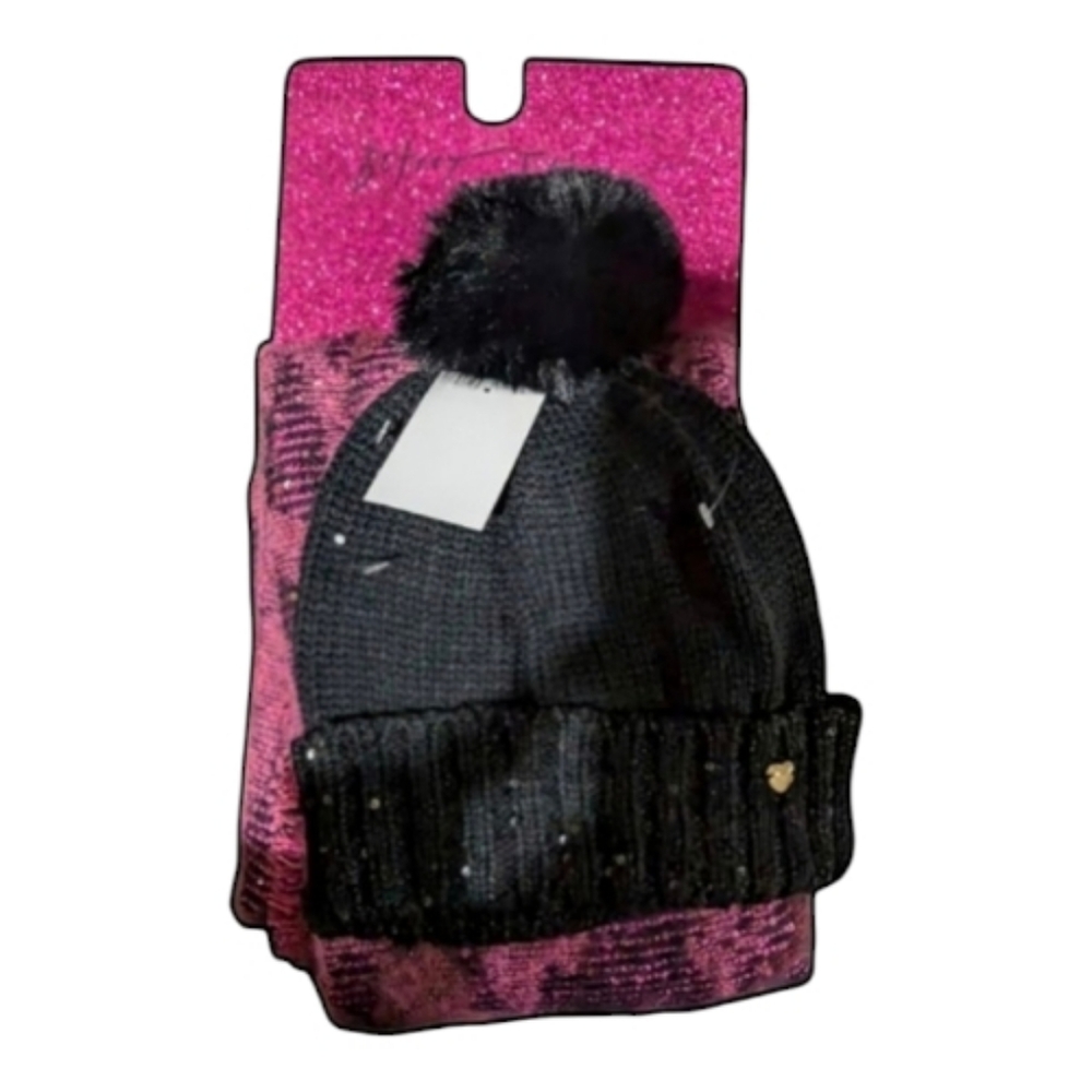 Betsey Johnson Hat and Scarf Set